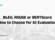 BLEU, ROUGE or BERTScore How to Choose for AI Evaluation