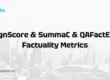 AlignScore vs SummaC vs QAFactEval